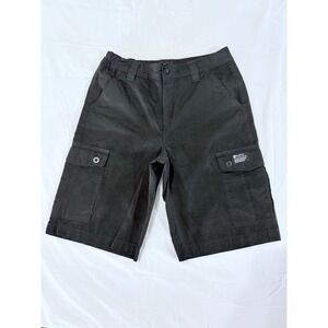 Matix Ripstop Cargo Shorts Black Size 14 Boys Adjustable Waist Skate Streetwear